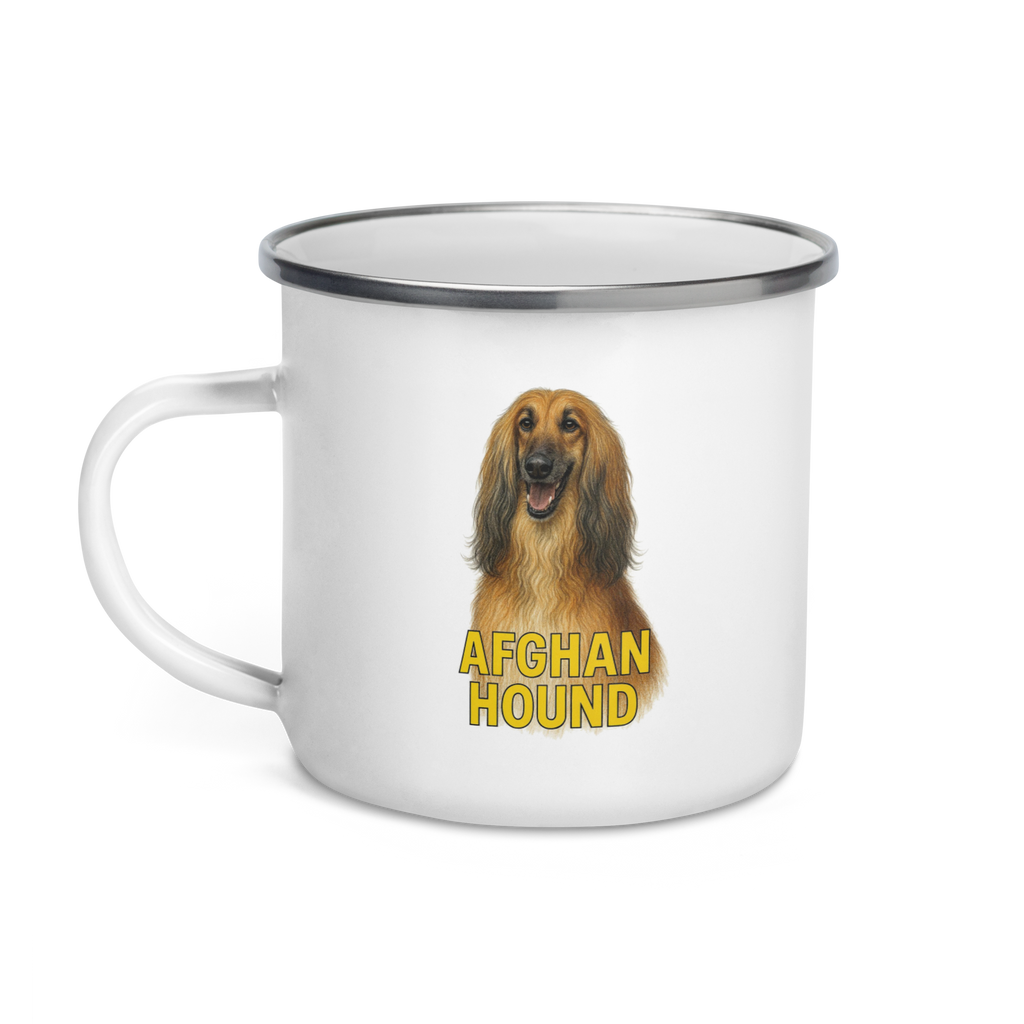 Afghan Hound Enamel Mug