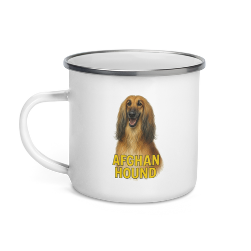 Afghan Hound Enamel Mug
