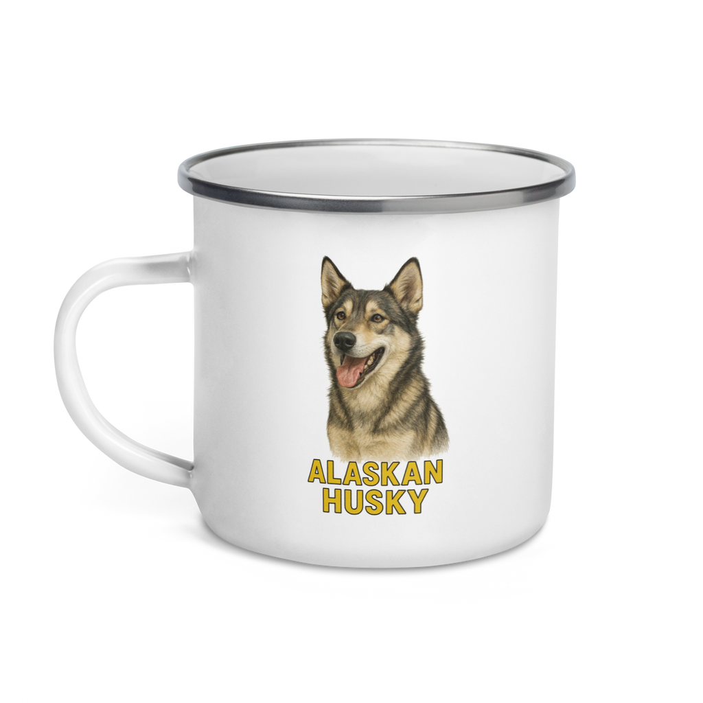 Alaskan Husky Enamel Mug