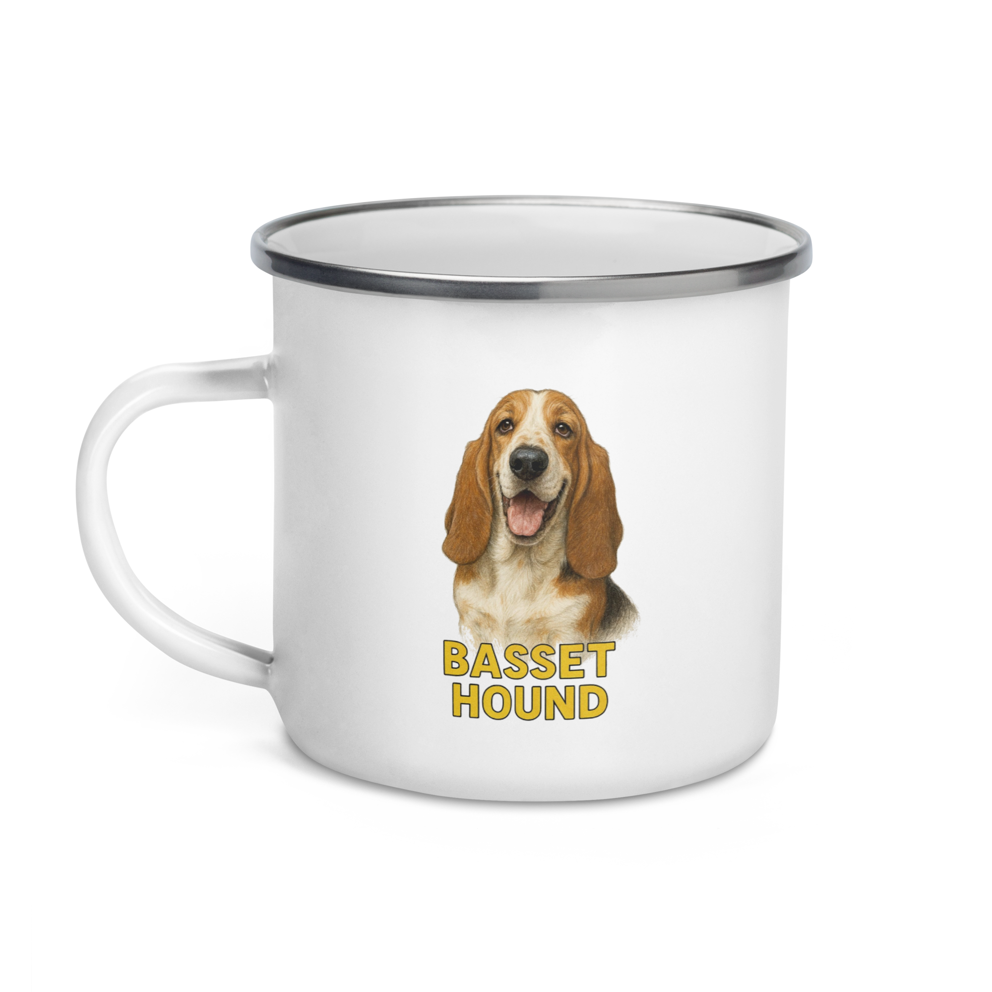 Basset Hound Enamel Mug