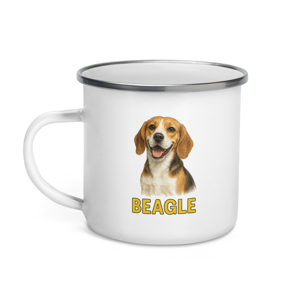 Beagle Enamel Mug