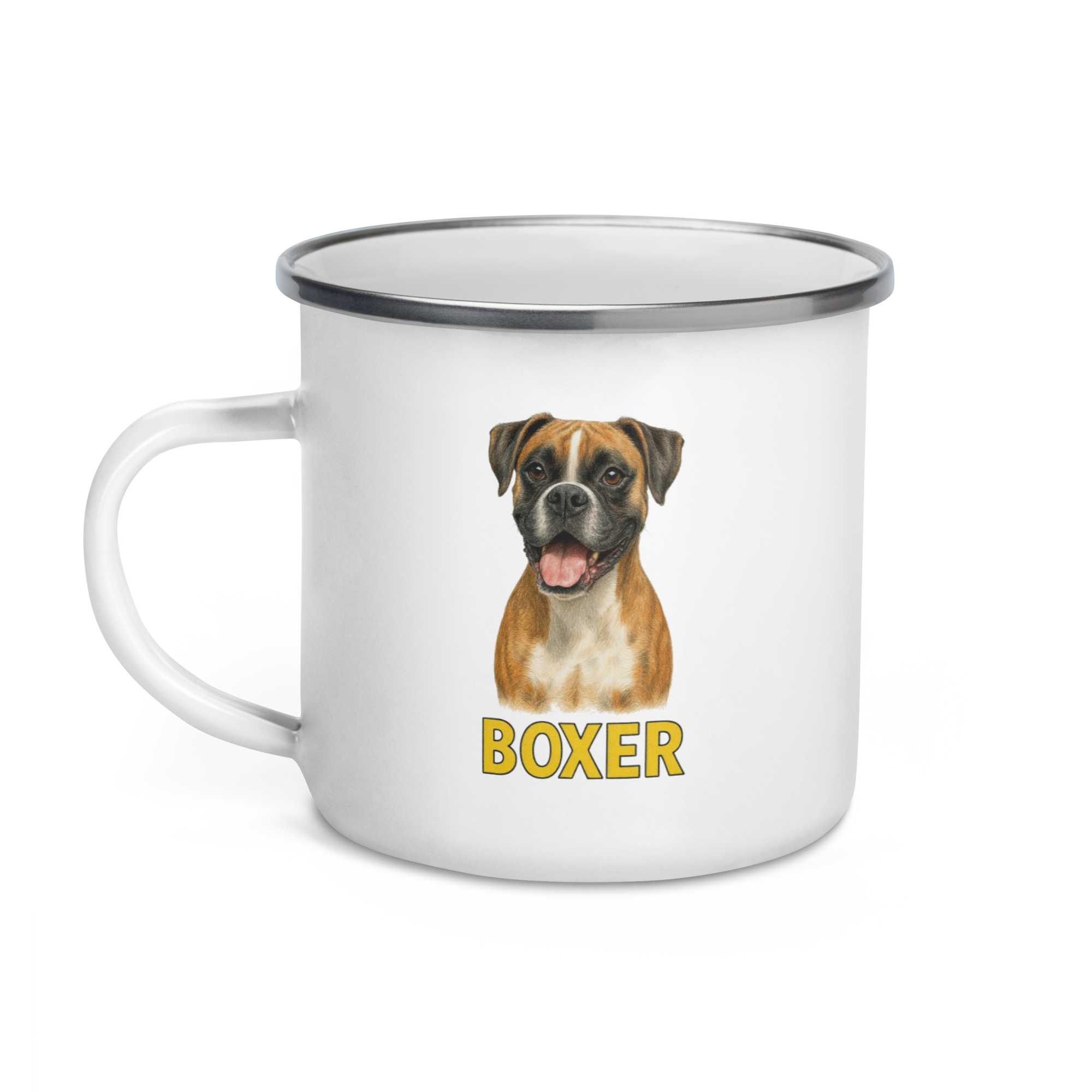 Boxer Enamel Mug