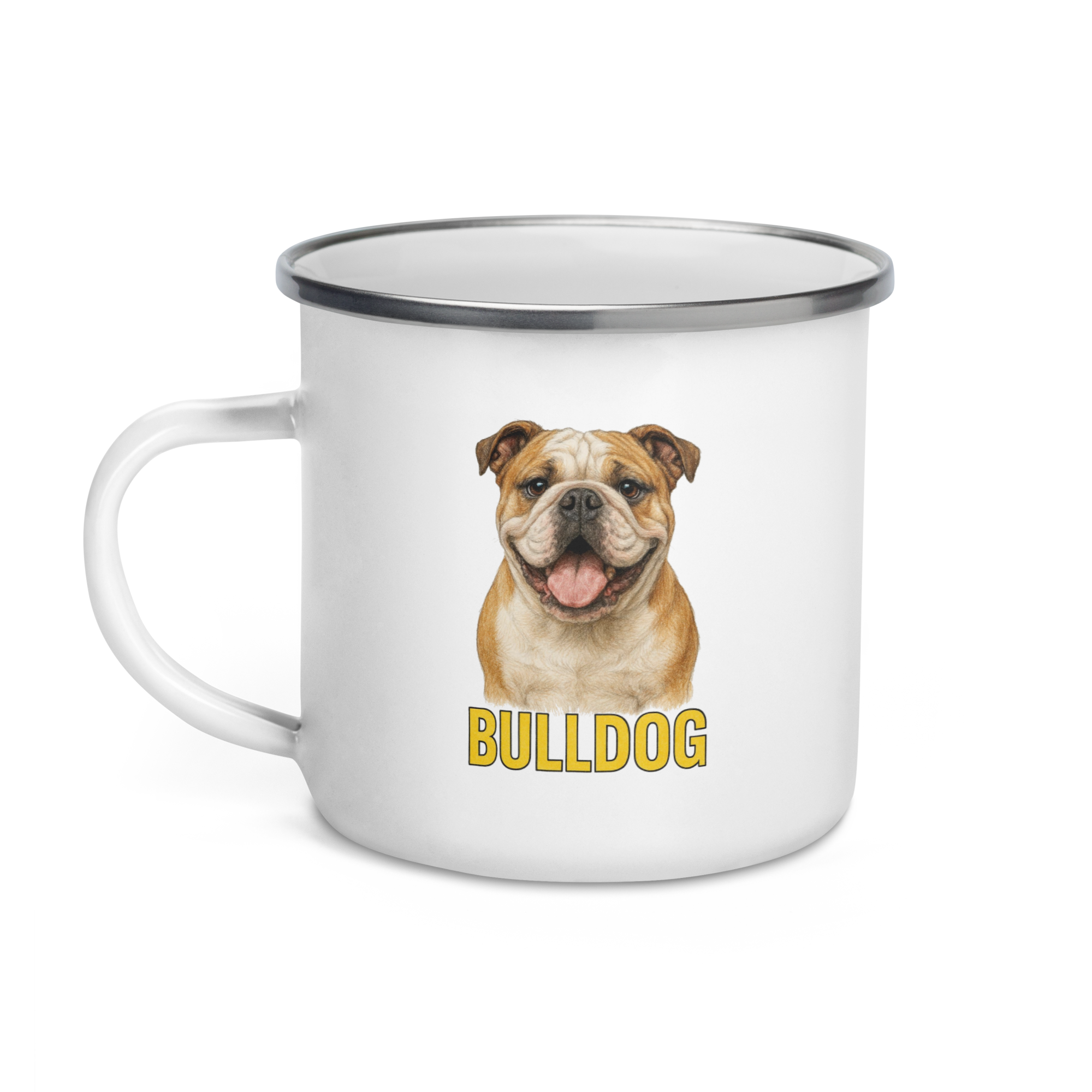 Bulldog Enamel Mug