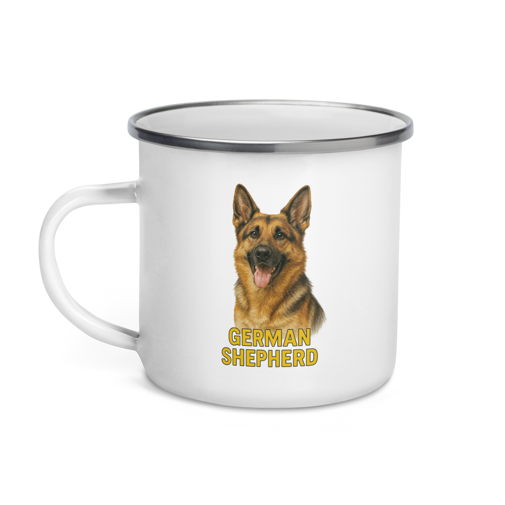German Shepherd Enamel Mug