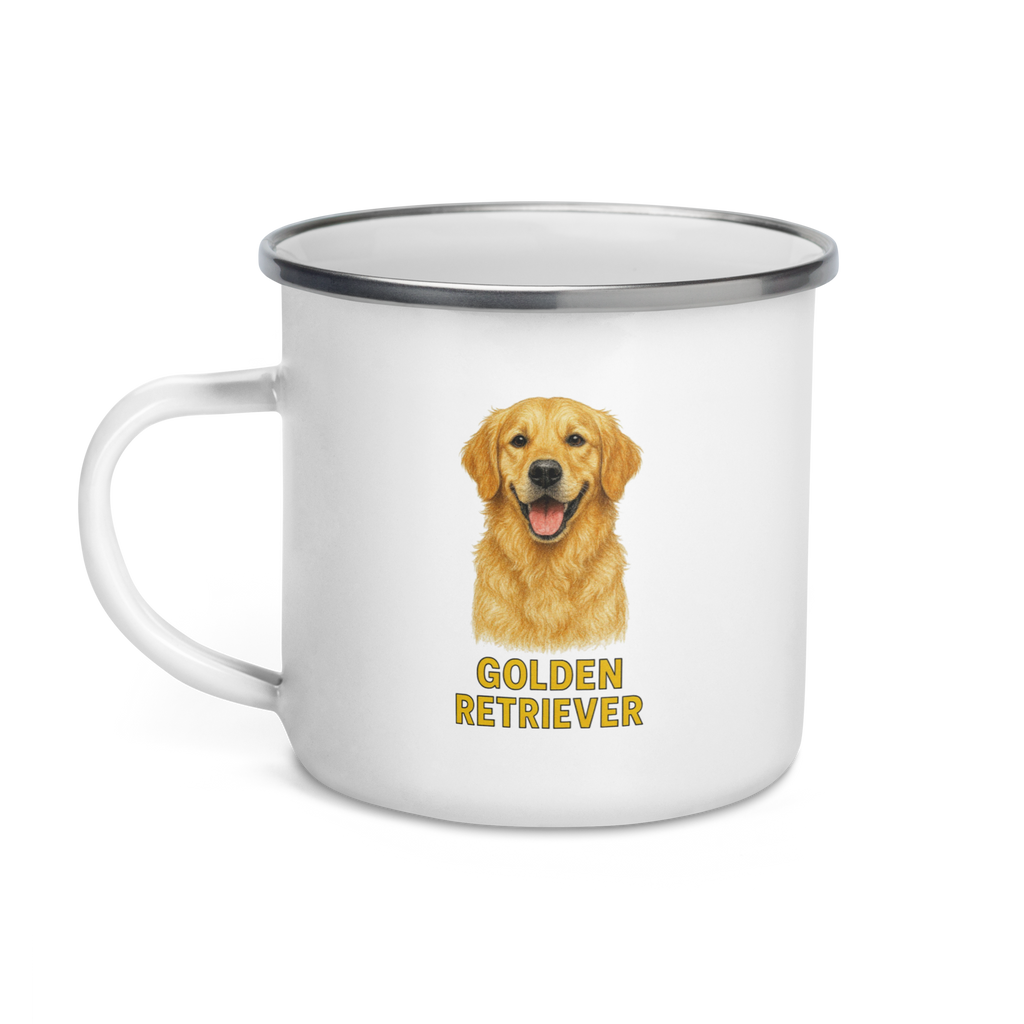 Golden Retriever Enamel Mug