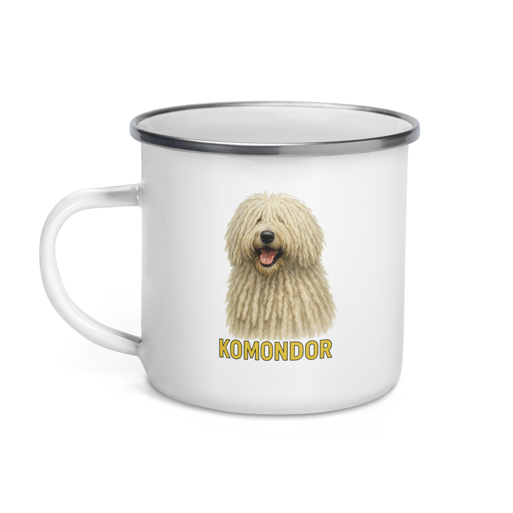 Komondor Enamel Mug