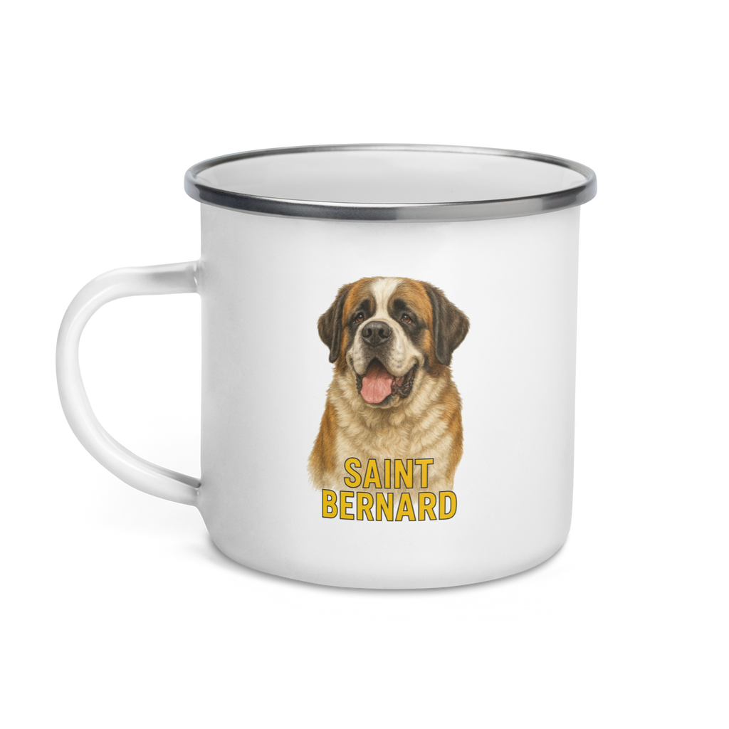 Saint Bernard Enamel Mug