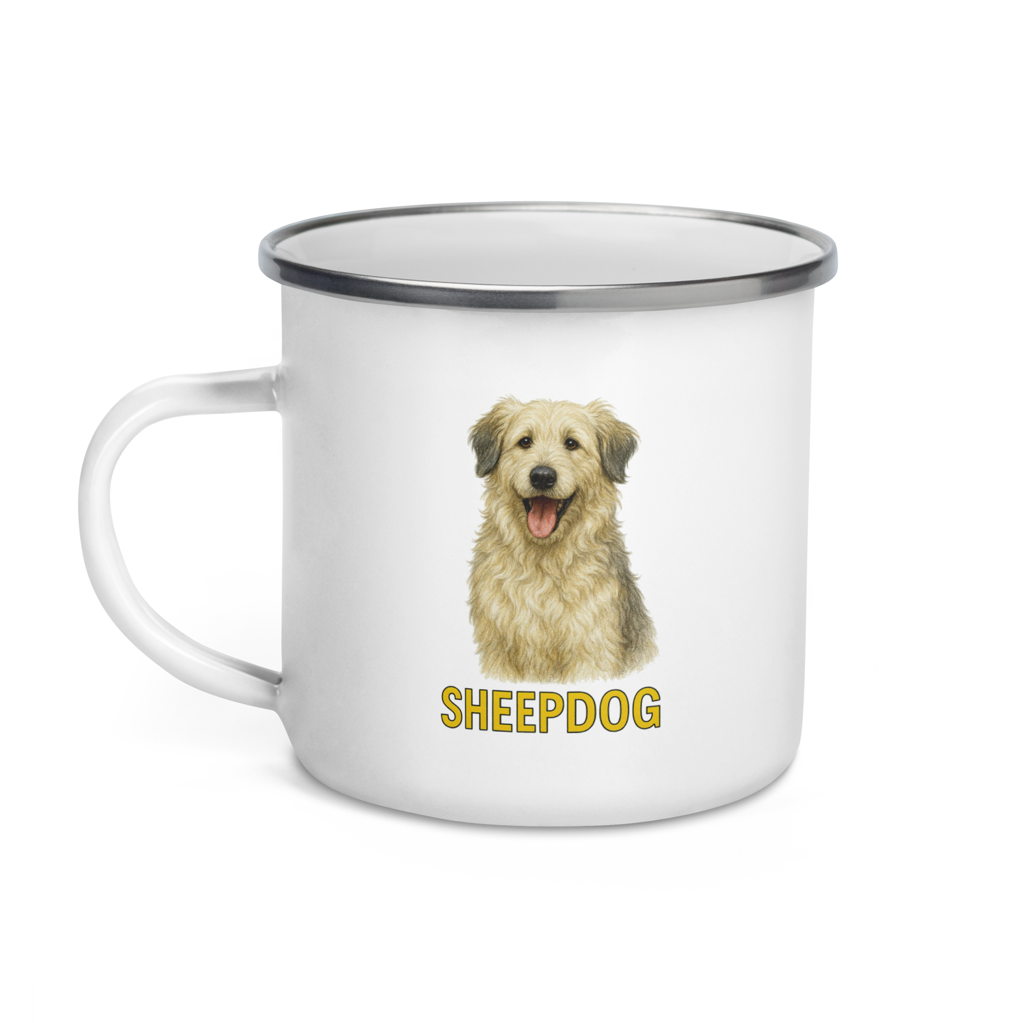 Sheepdog Enamel Mug