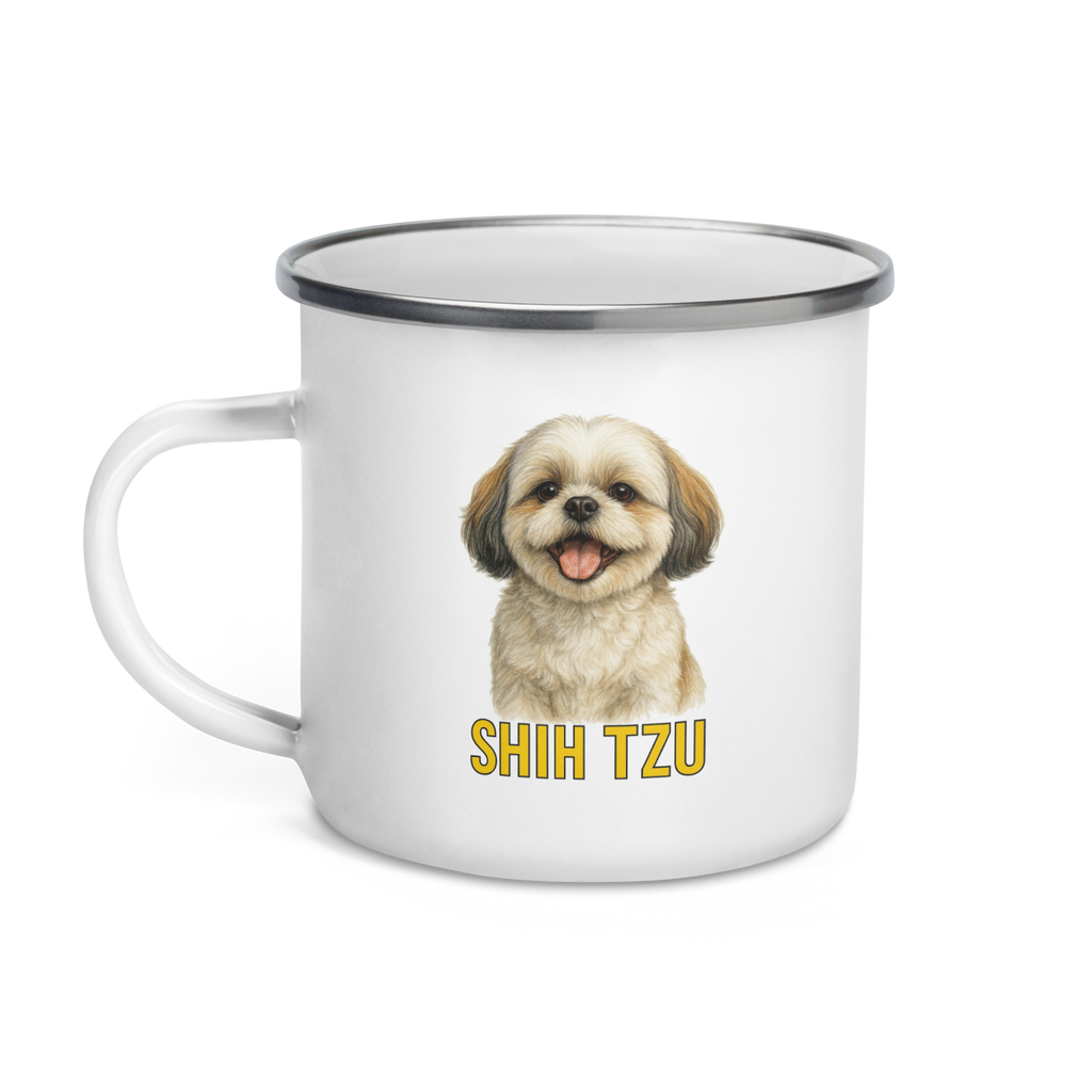 Shih Tzu Enamel Mug