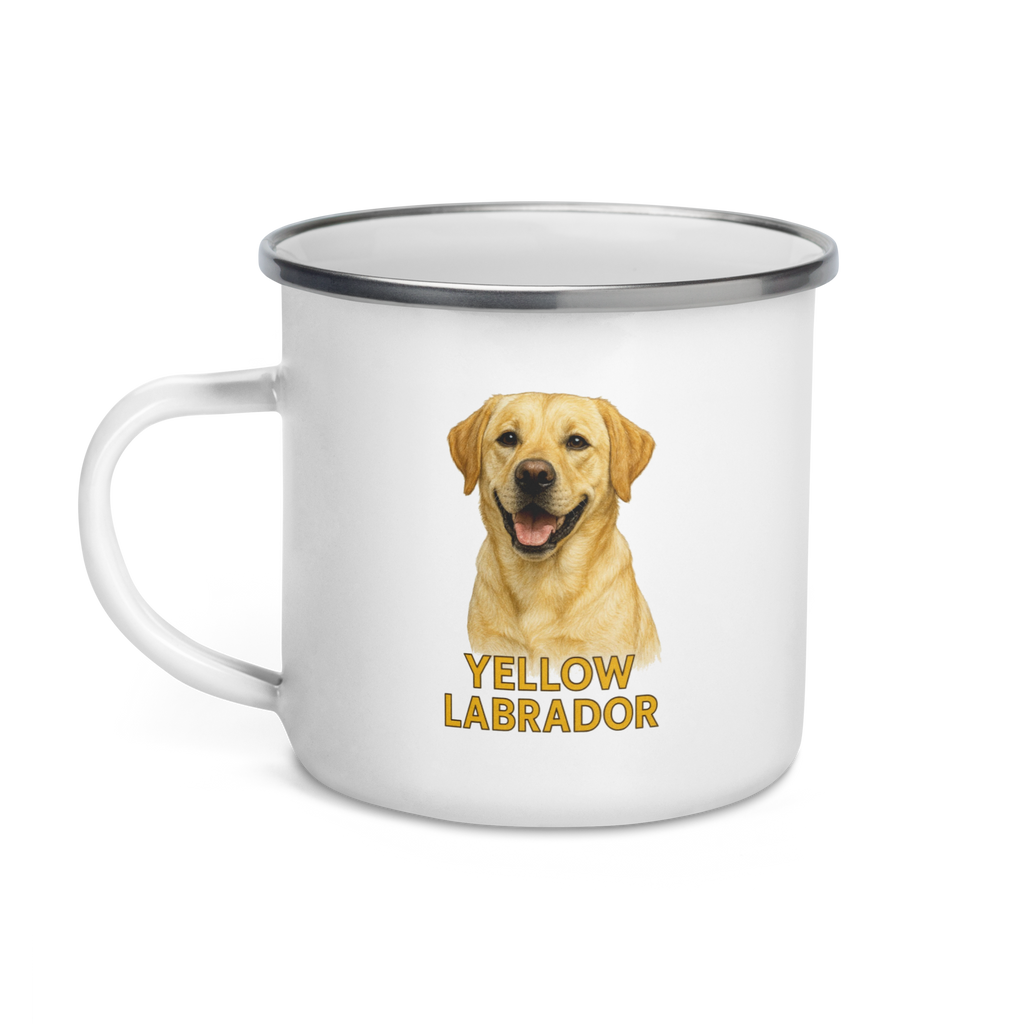 Yellow Labrador Enamel Mug