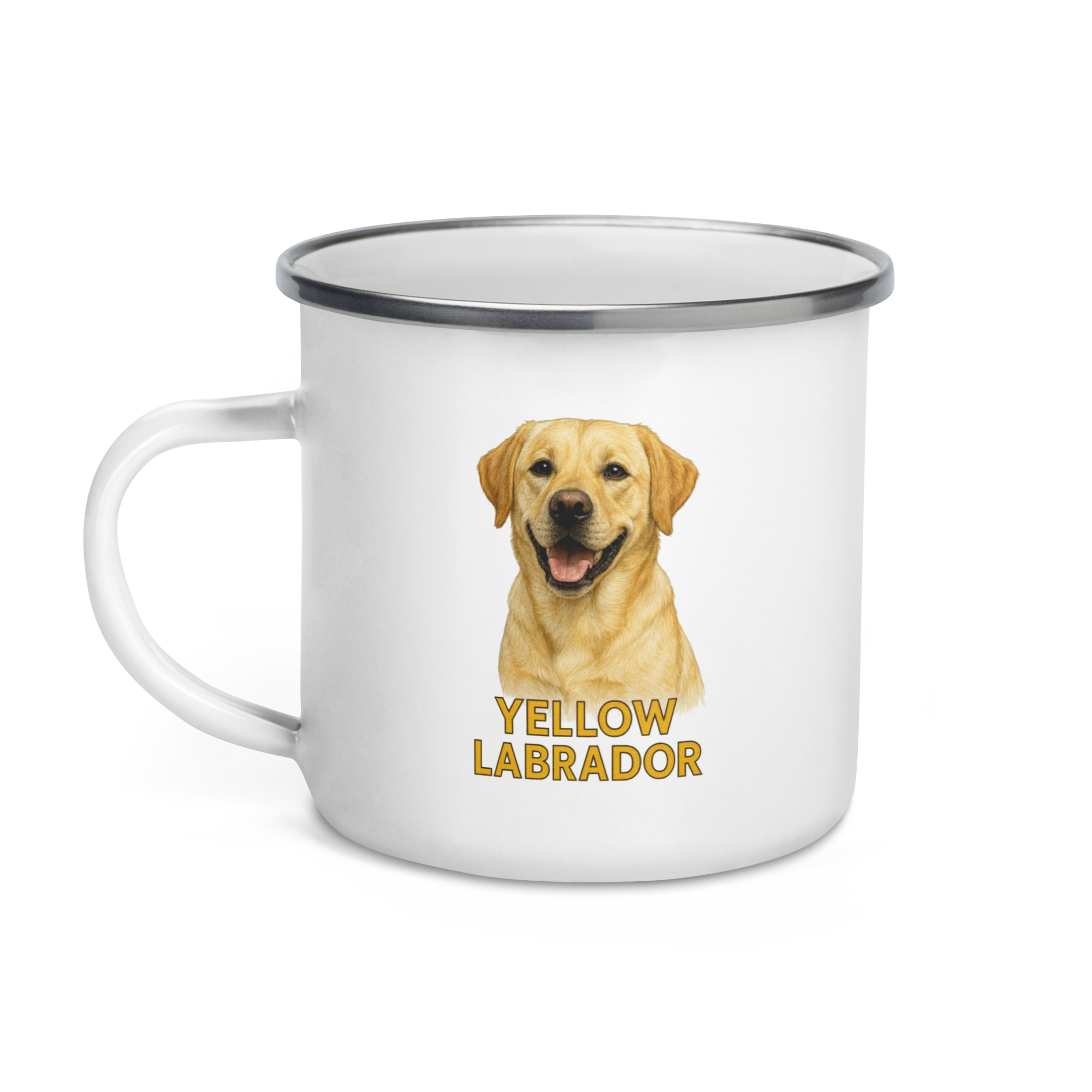 Yellow Labrador Enamel Mug