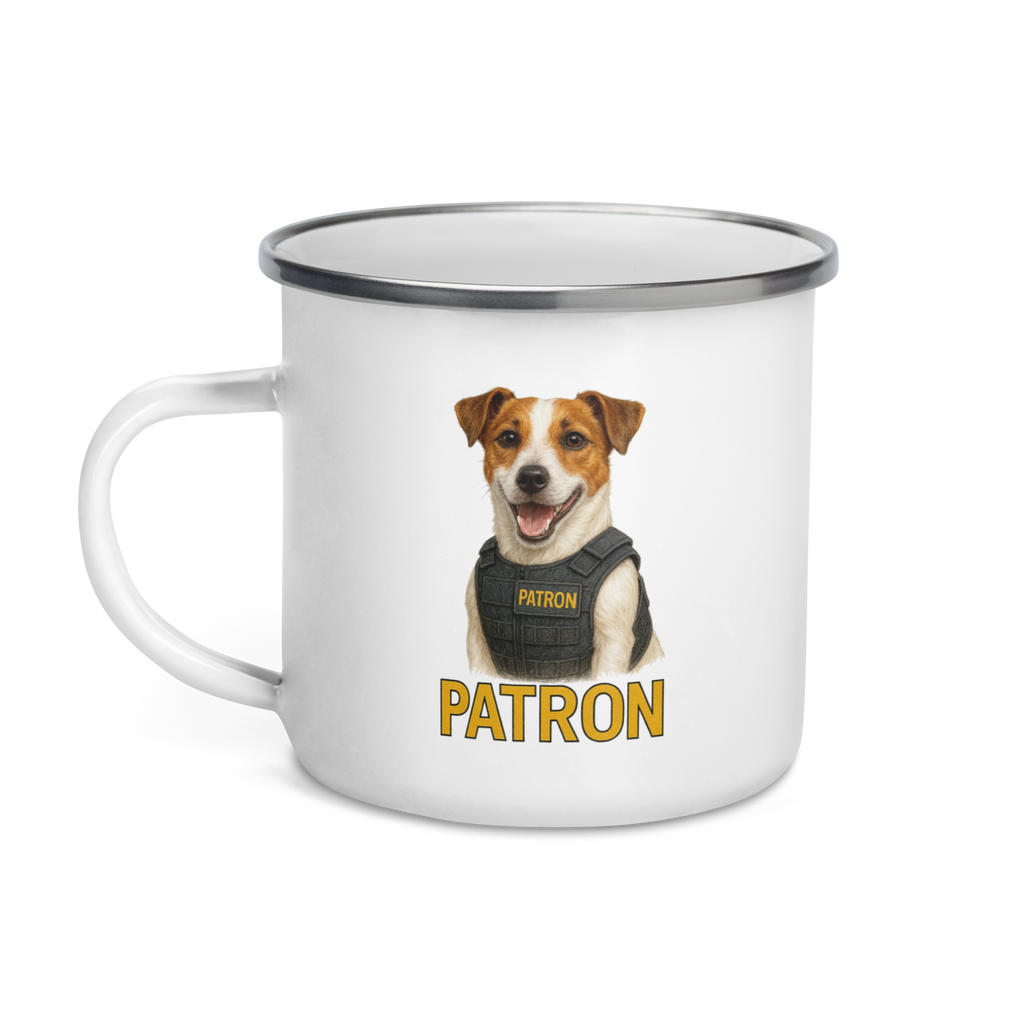 Patron Enamel Mug