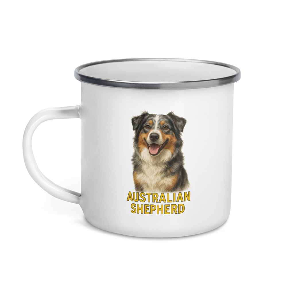 Australian Shepherd Enamel Mug