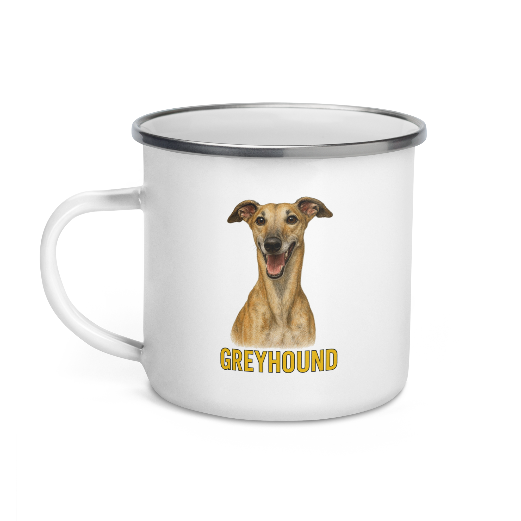Greyhound Enamel Mug