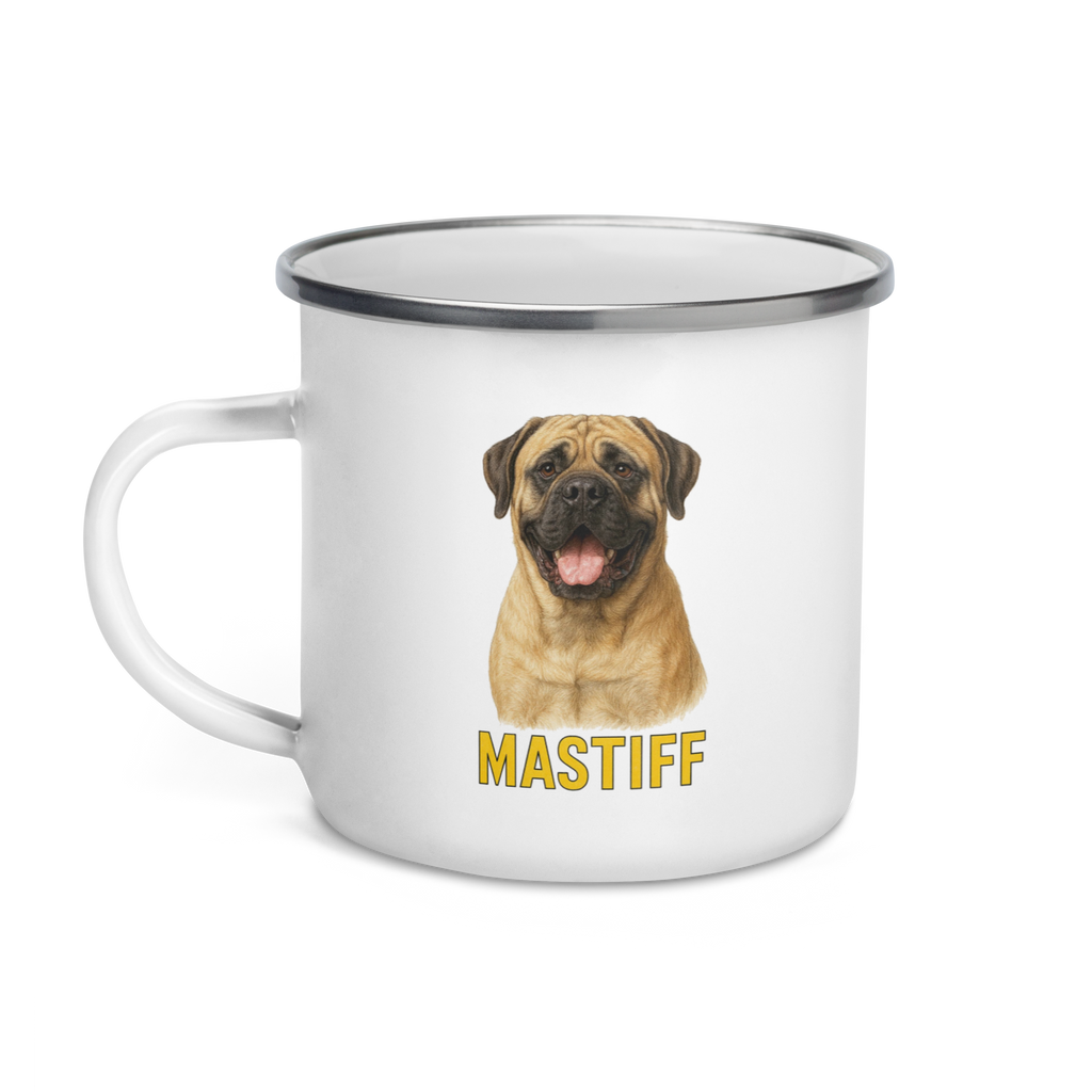 Mastiff Enamel Mug