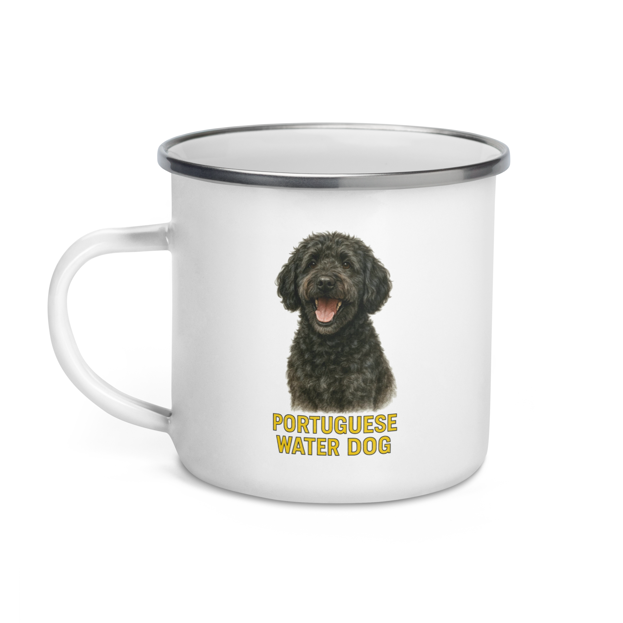 Portuguese Water Dog Enamel Mug