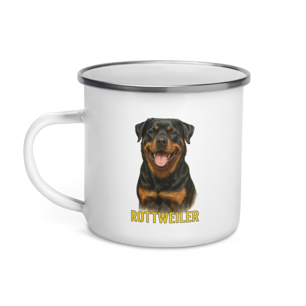 Rottweiler Enamel Mug