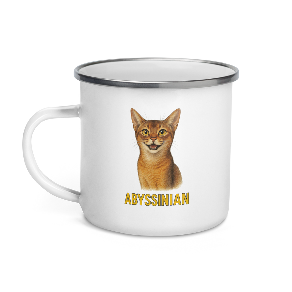Abyssinian Cat Enamel Mug