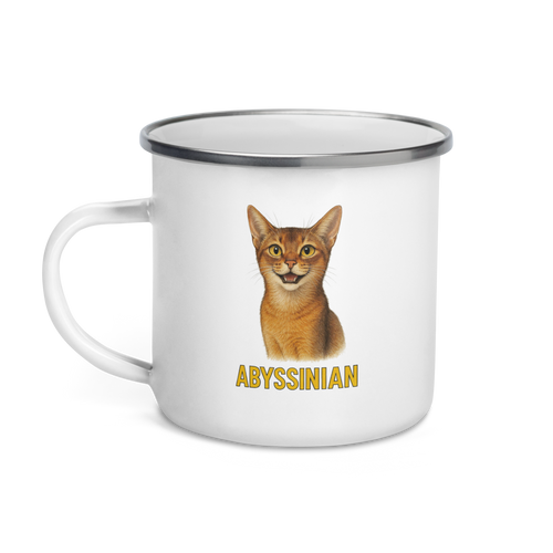 Abyssinian Cat Enamel Mug