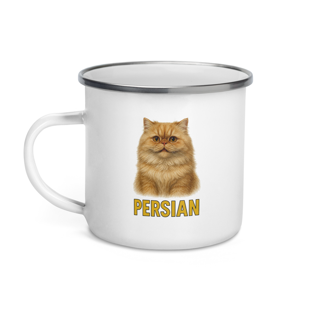 Persian Cat Enamel Mug