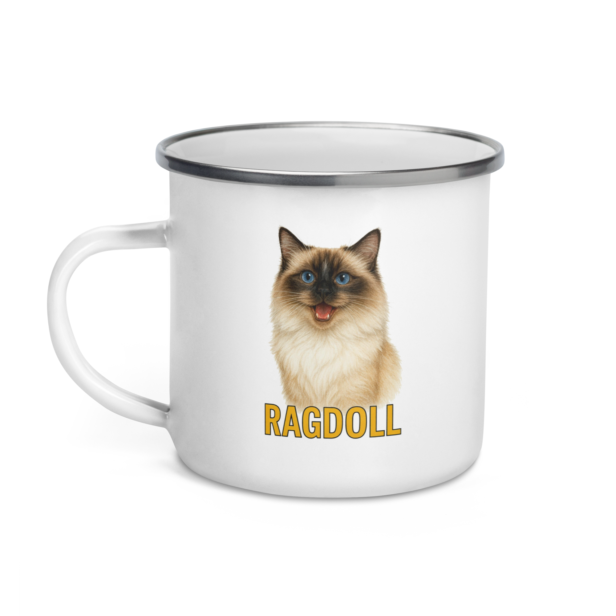 Ragdoll Cat Enamel Mug