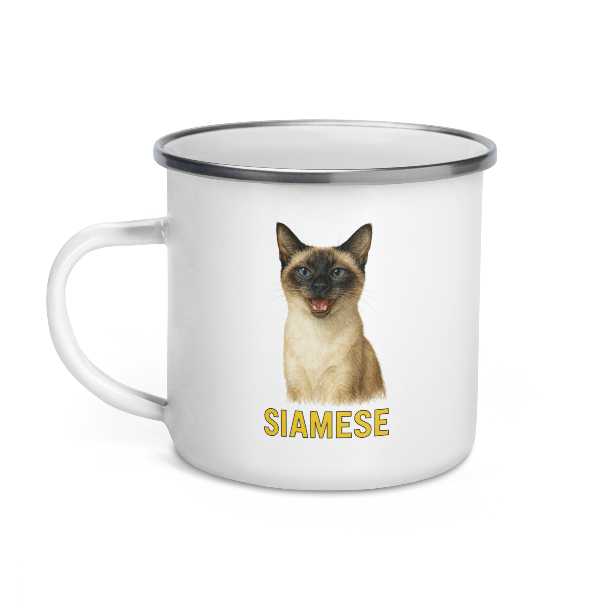 Siamese Cat Enamel Mug