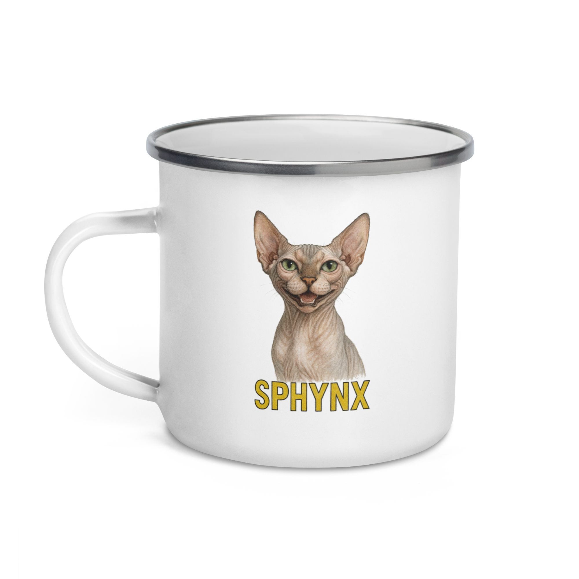 Sphynx Cat Enamel Mug