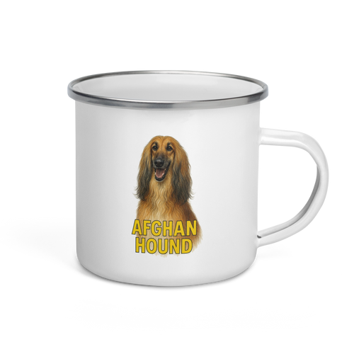 Afghan Hound Enamel Mug
