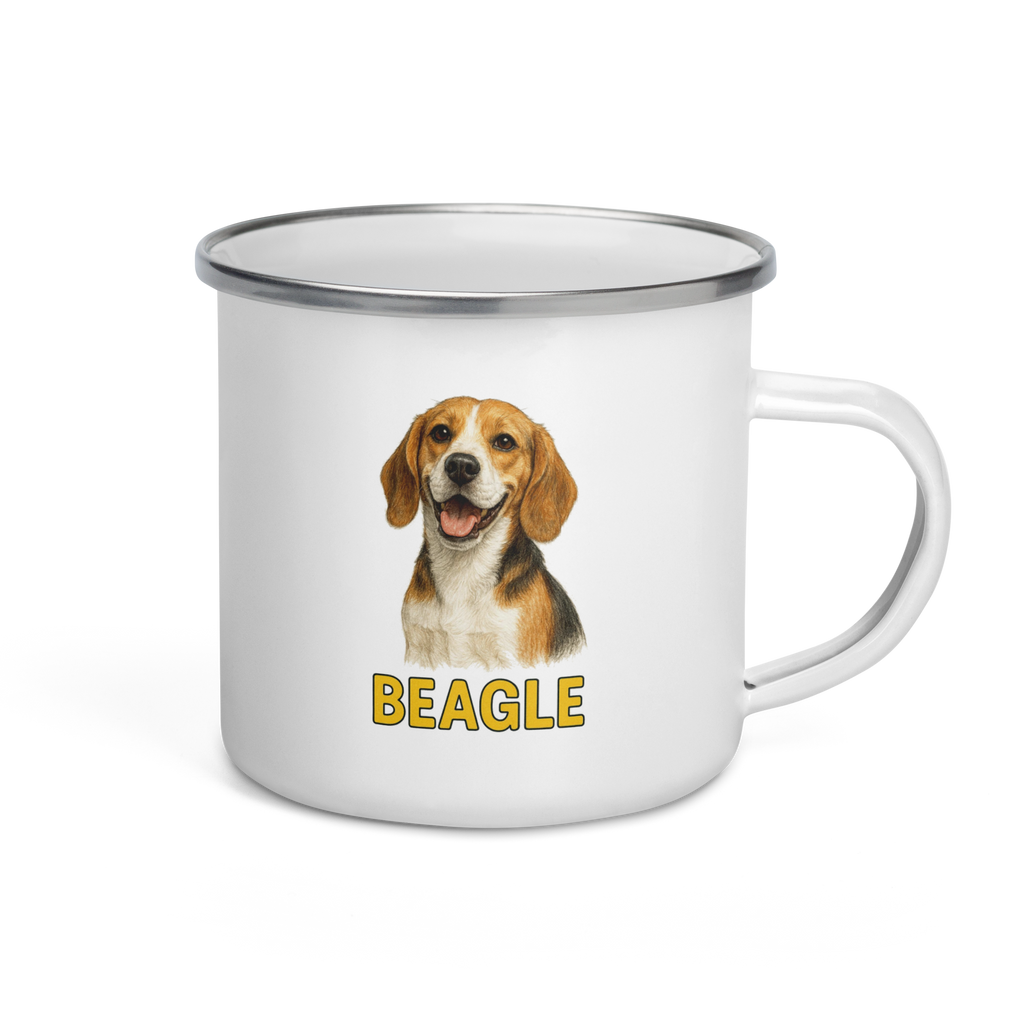 Beagle Enamel Mug