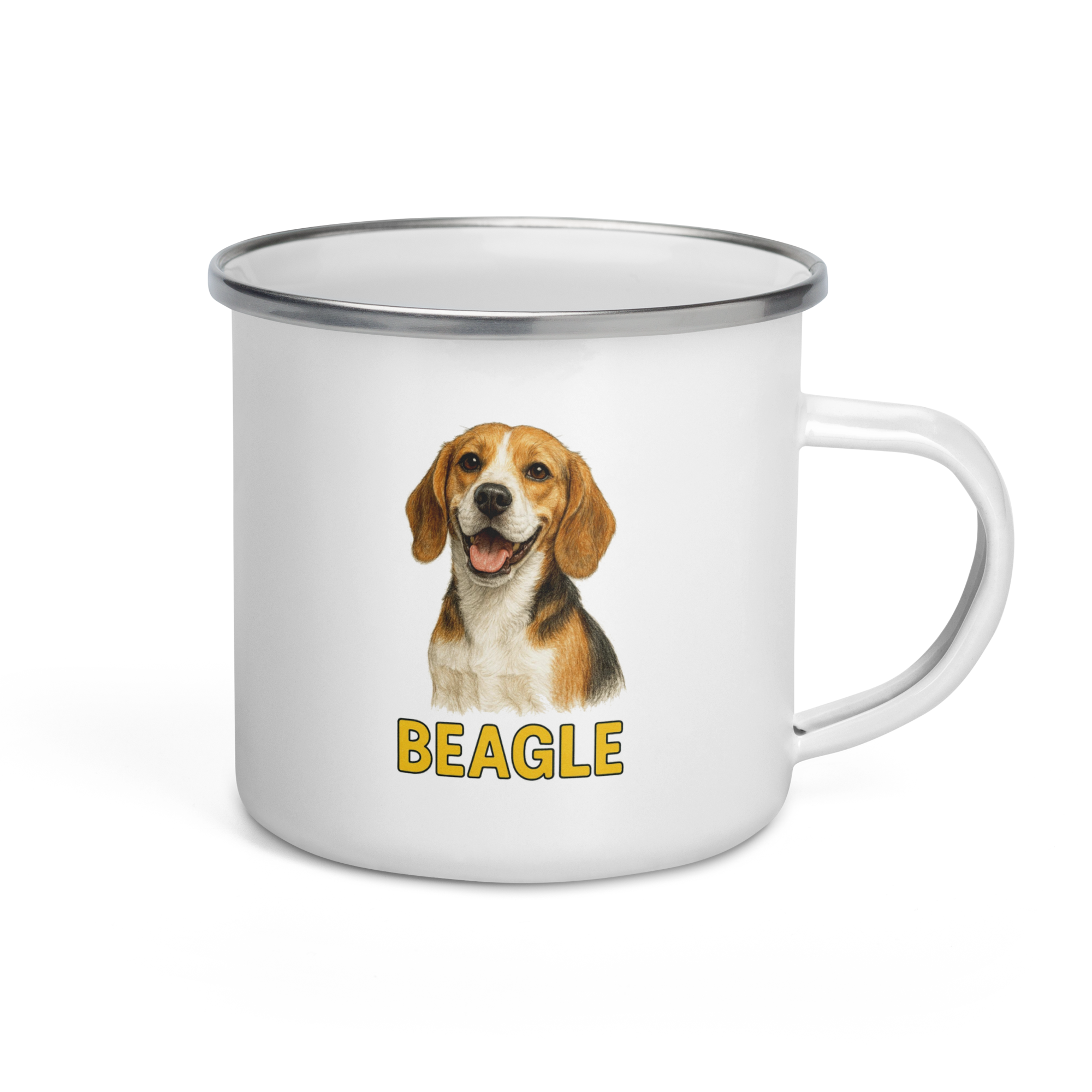 Beagle Enamel Mug