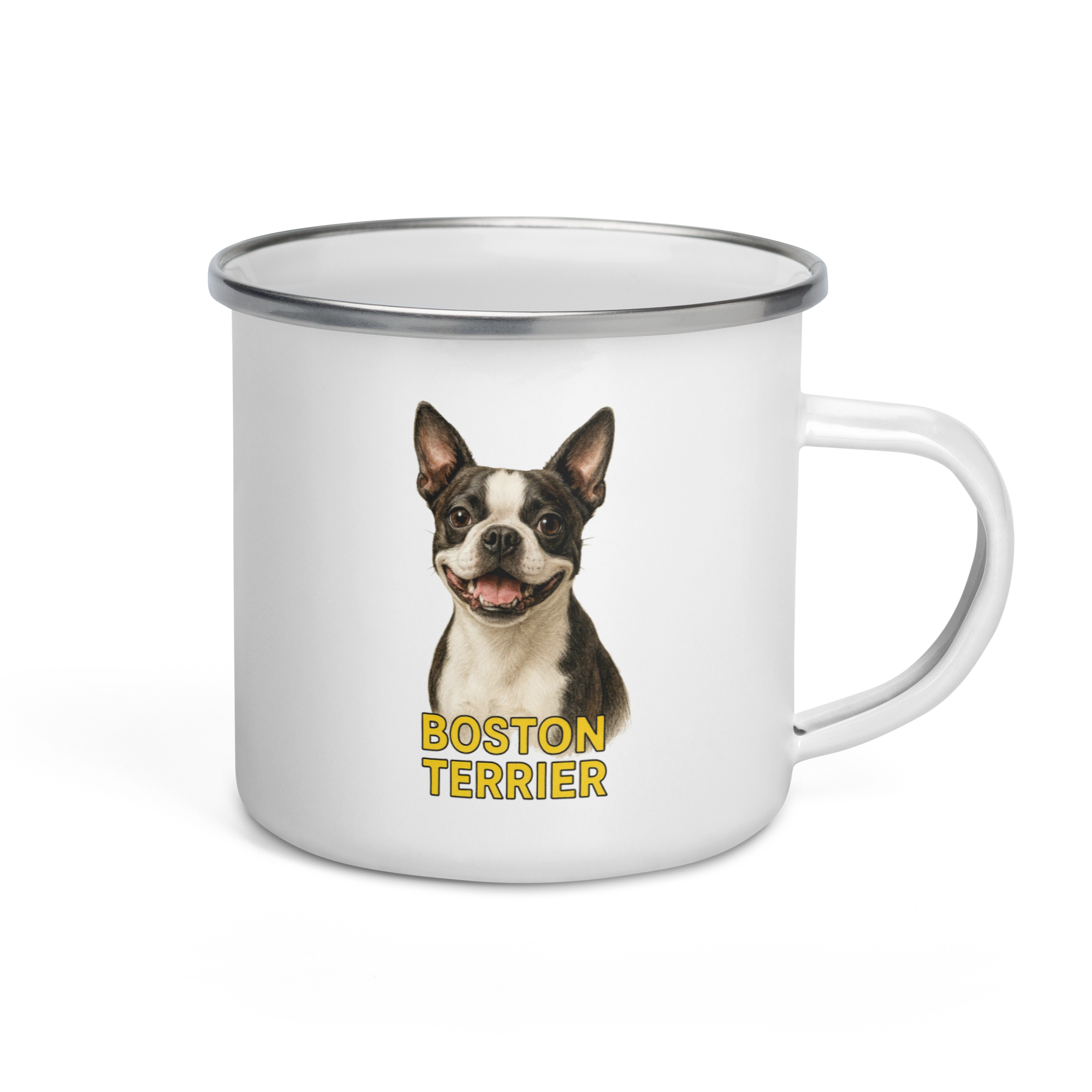 Boston Terrier Enamel Mug