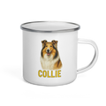 Collie Enamel Mug