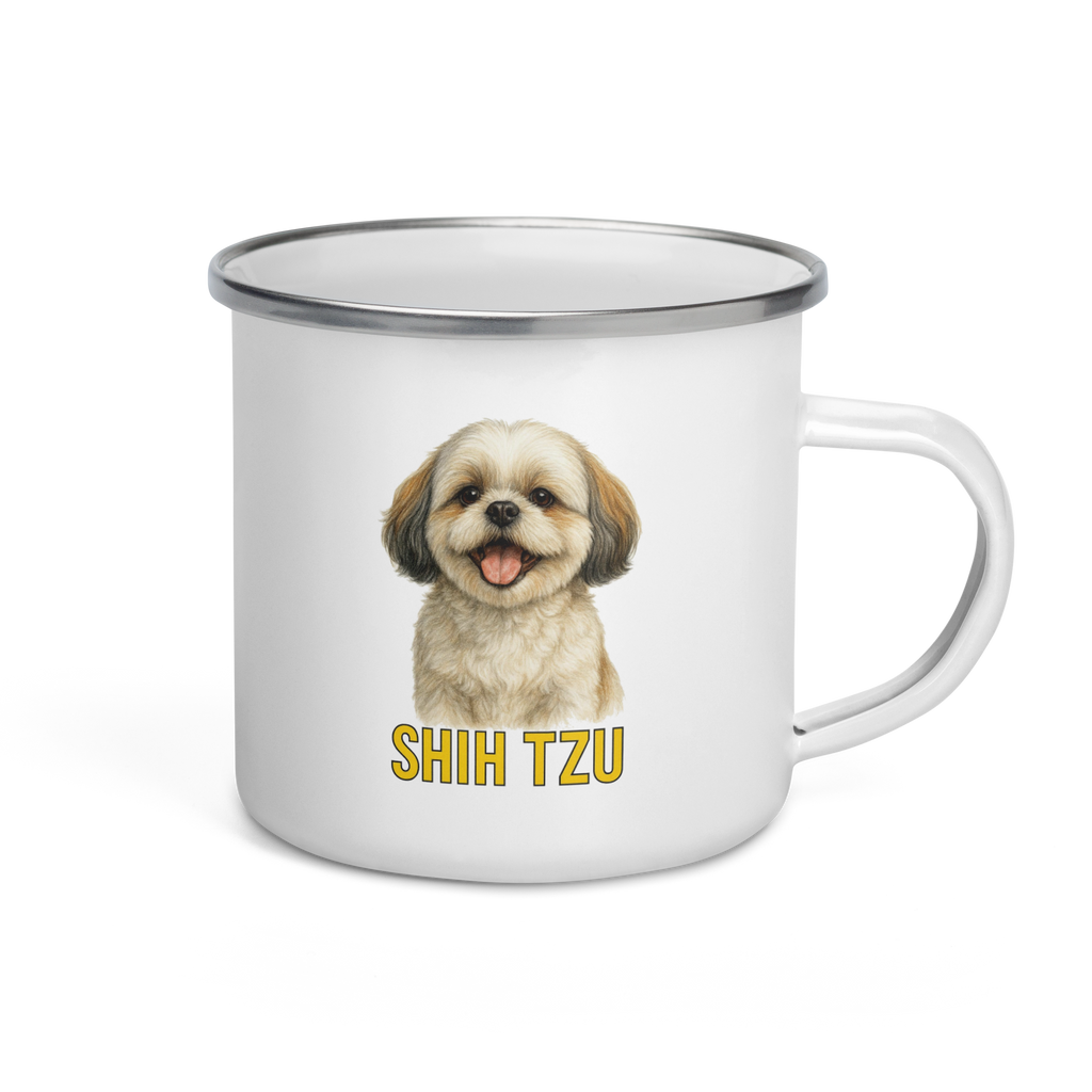 Shih Tzu Enamel Mug