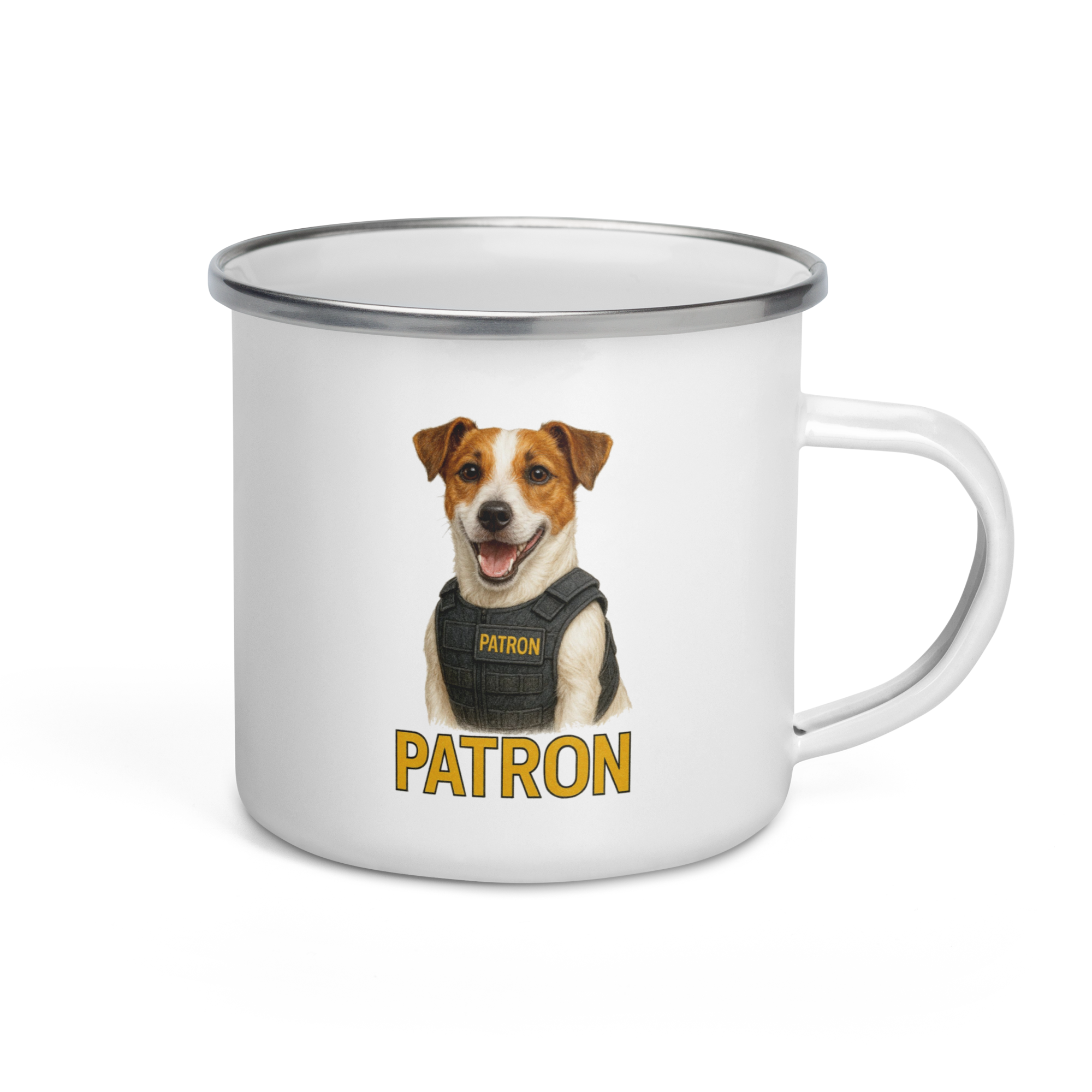 Patron Enamel Mug