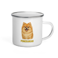 Pomeranian Enamel Mug
