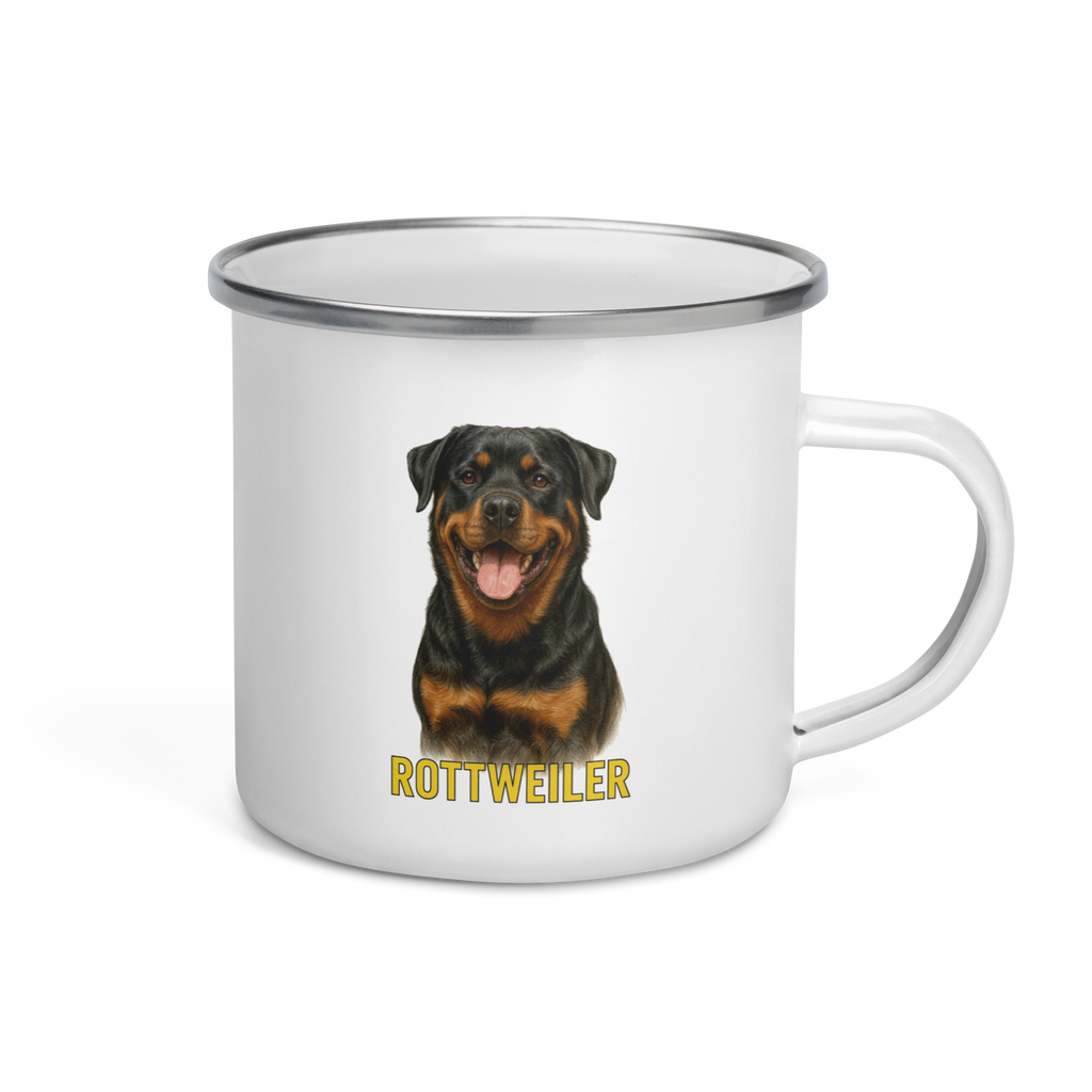 Rottweiler Enamel Mug