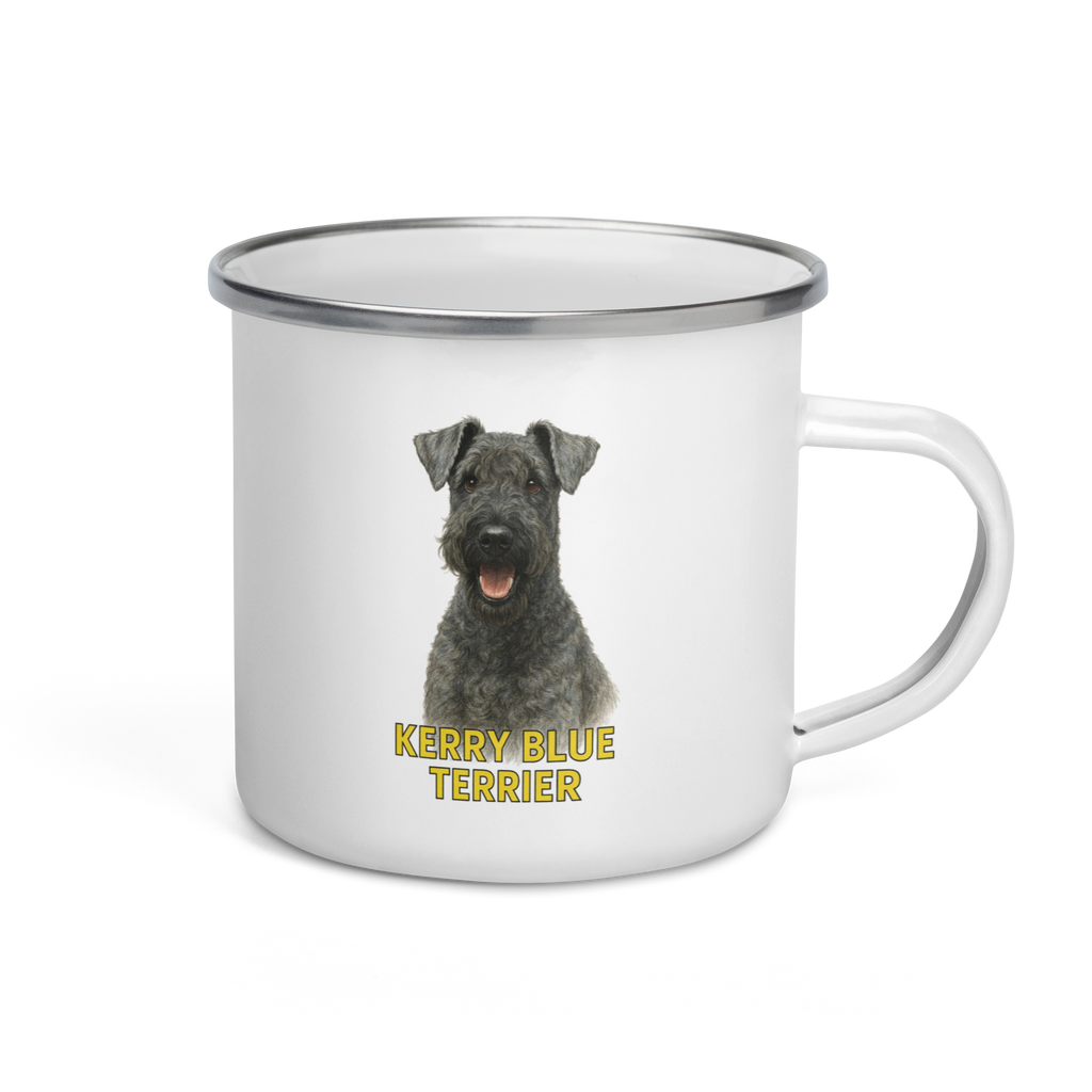 Kerry Blue Terrier Enamel Mug
