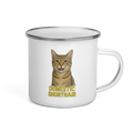 Domestic Shorthair Cat Enamel Mug