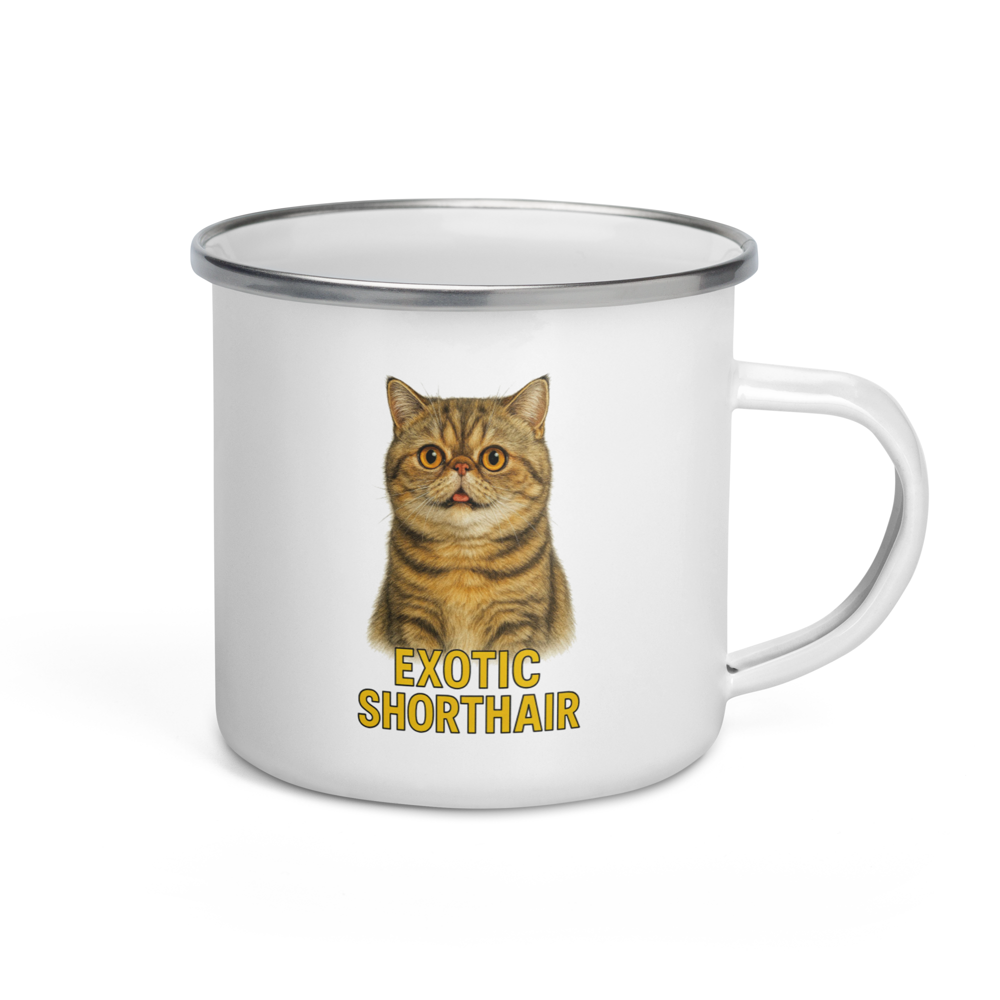 Exotic Shorthair Cat Enamel Mug