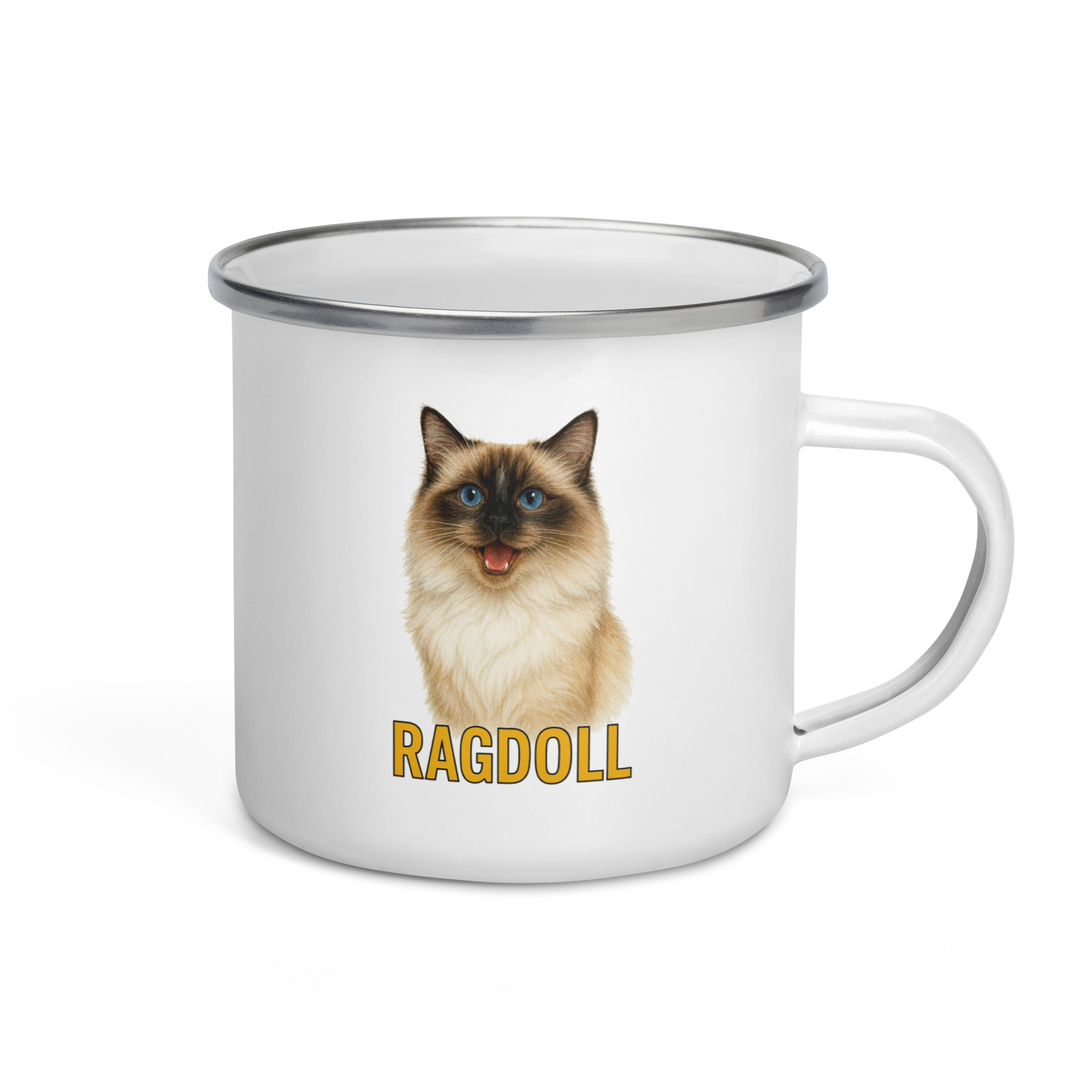 Ragdoll Cat Enamel Mug