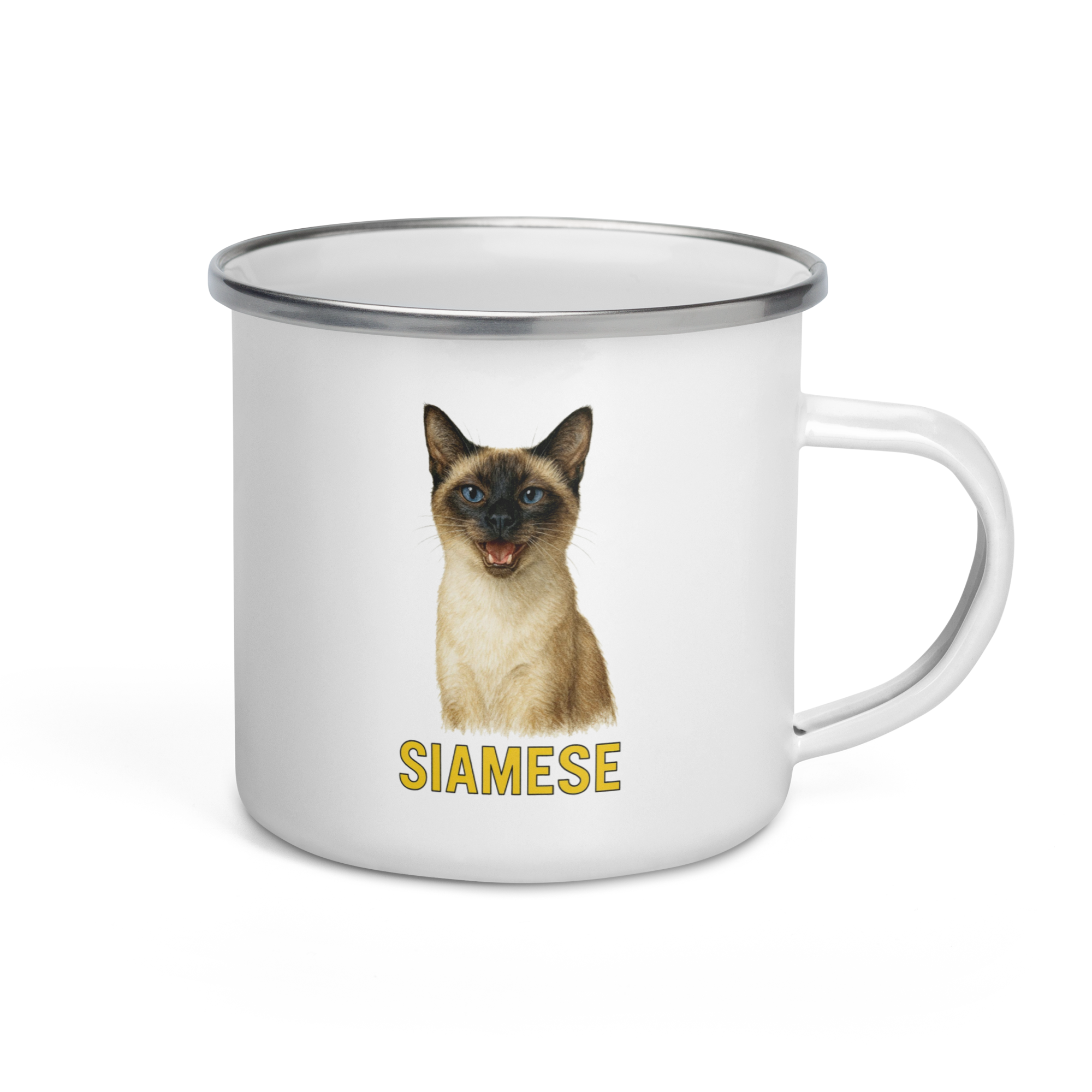 Siamese Cat Enamel Mug