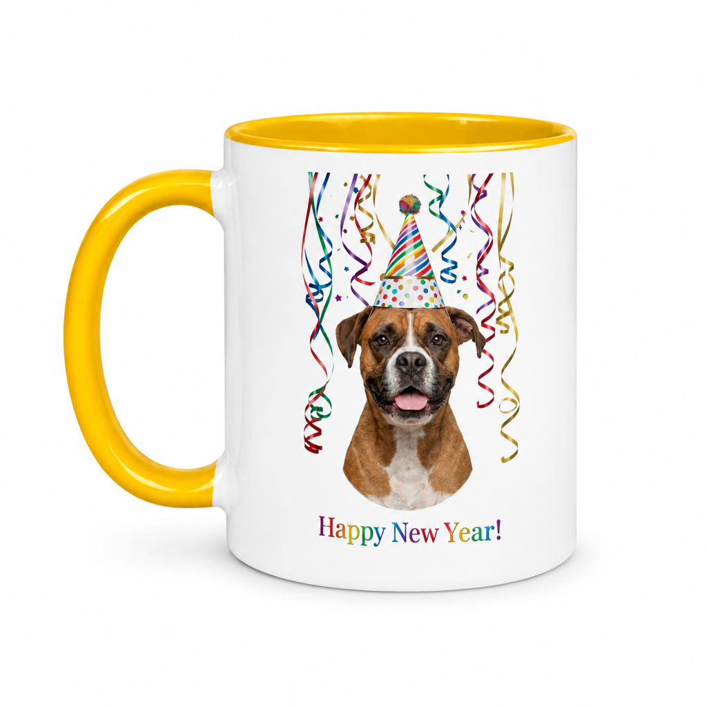 Boxer Ceramic New Year Mug