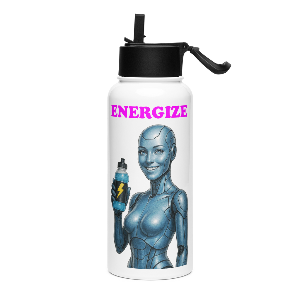 Blue Android Woman Energize Bottle