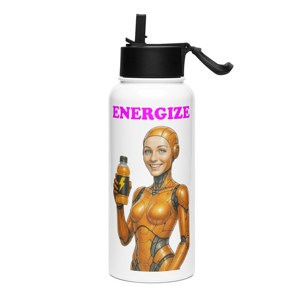 Orange Android Woman Energize Bottle