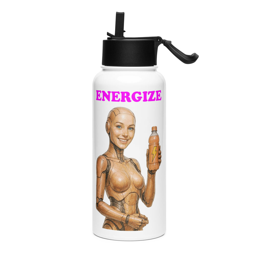 Peach Android Woman Energize Bottle