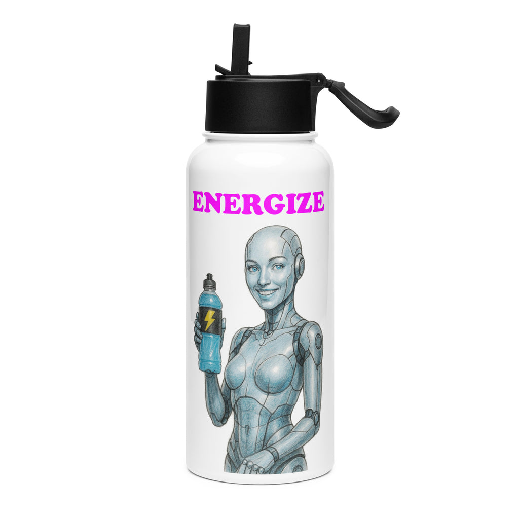 Light Blue Android Woman Energize Bottle