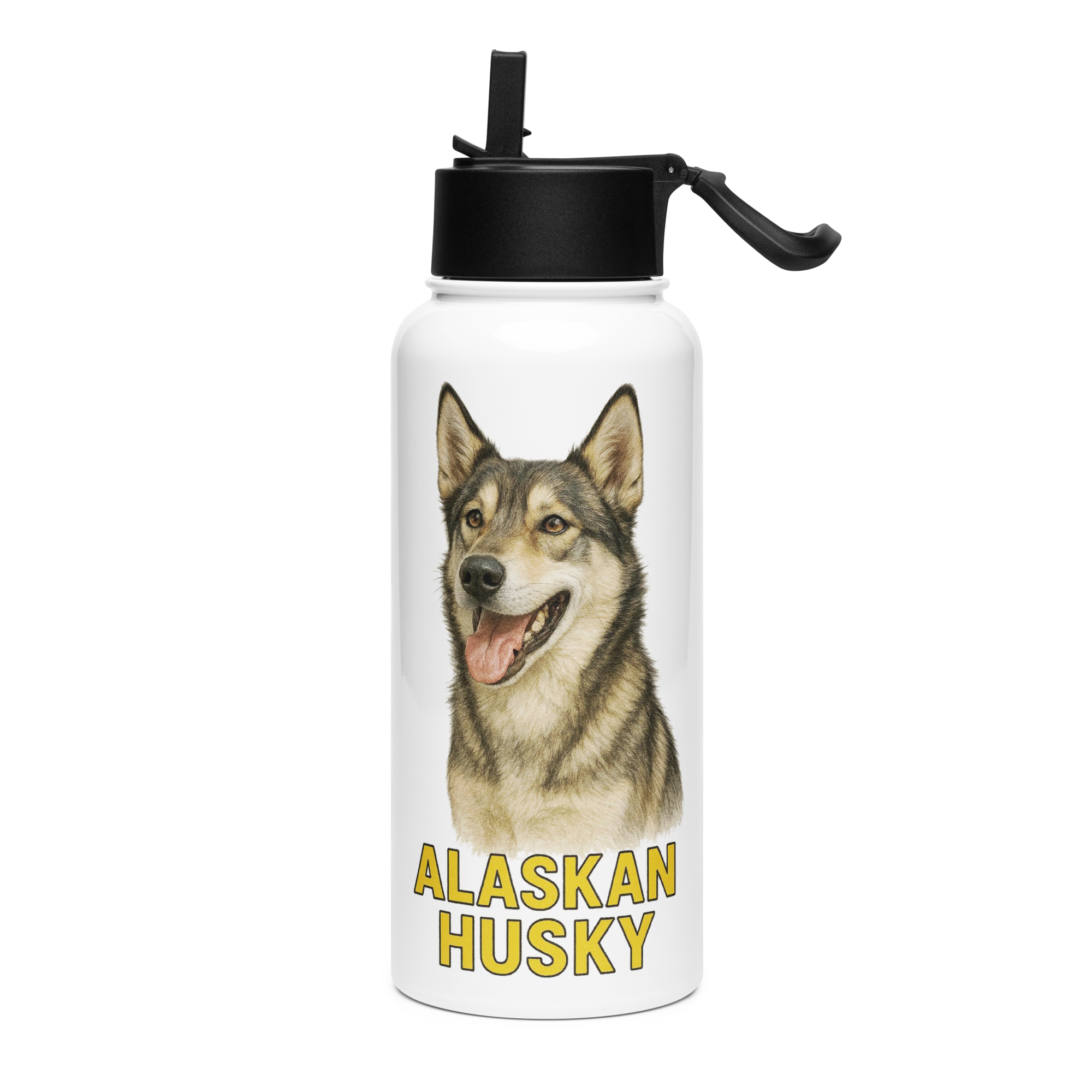 Alaskan Husky Water Bottle
