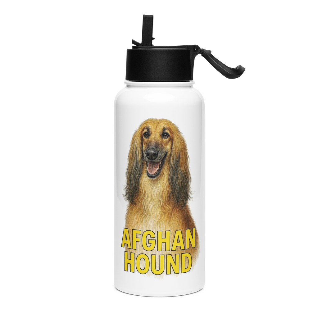 Afghan Hound Water Bottle