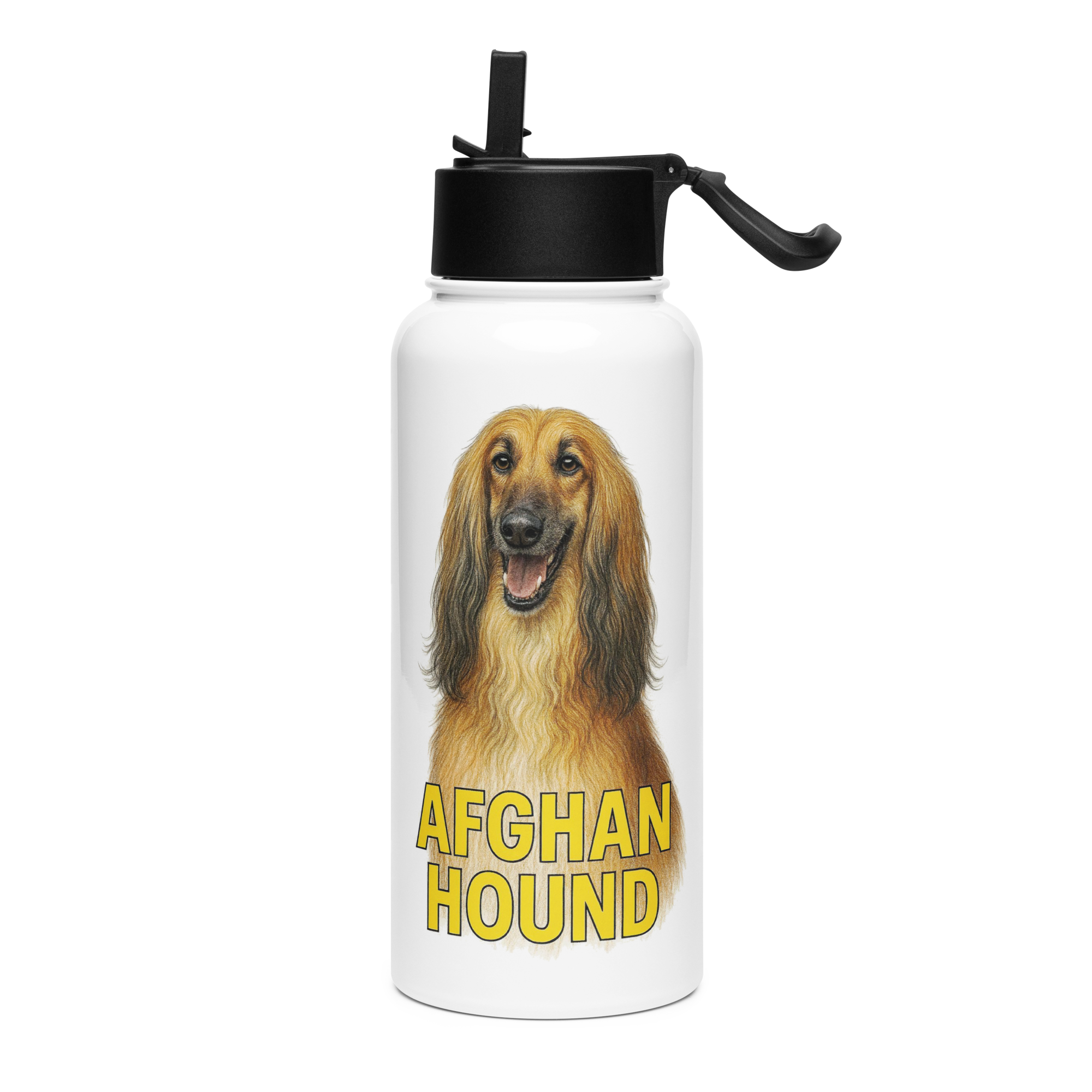 Afghan Hound Water Bottle