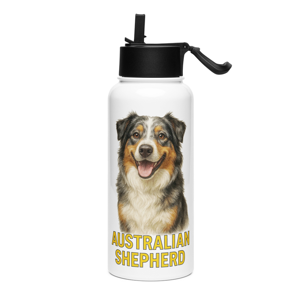 Australian Shepherd Water Bottle